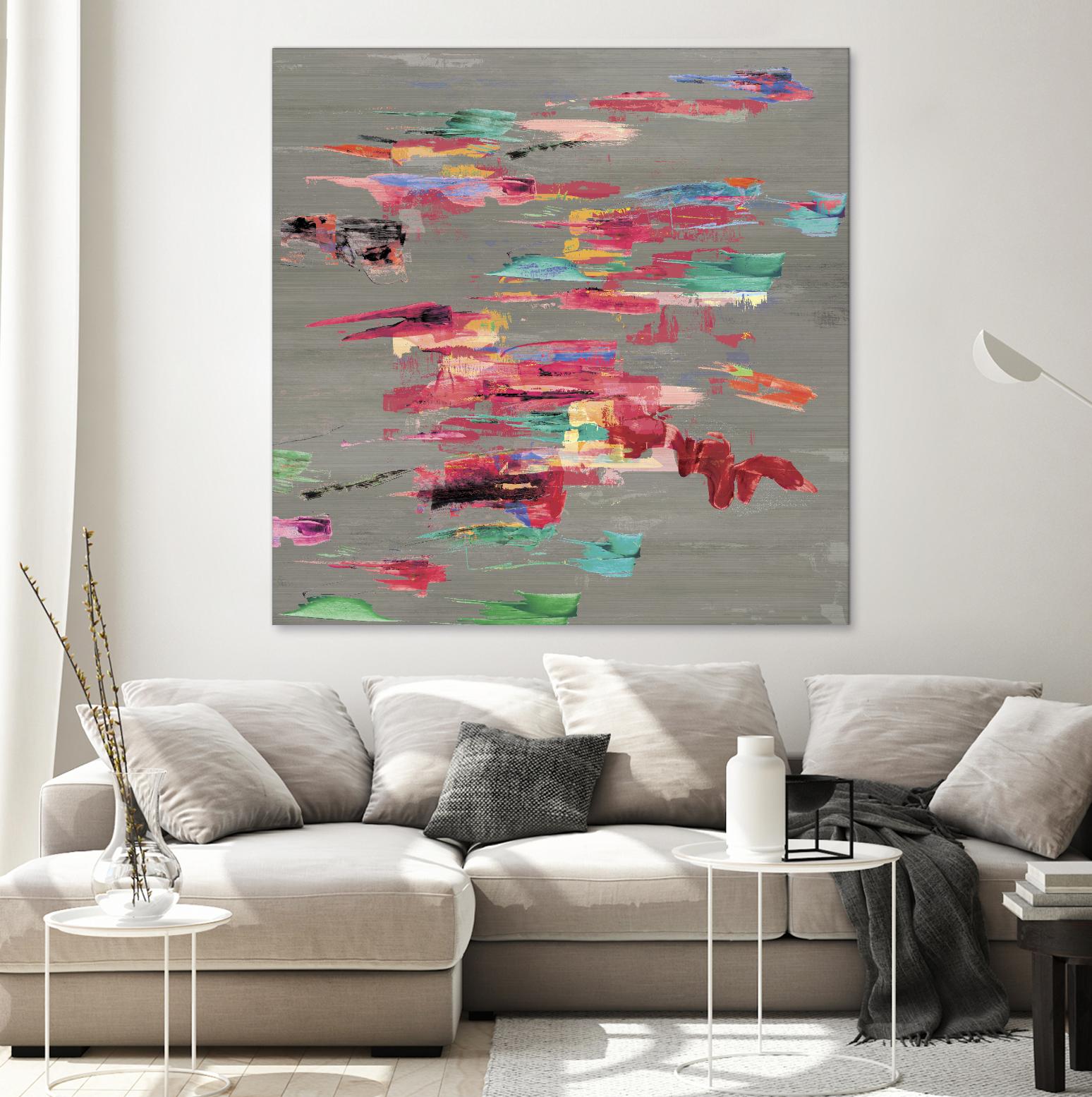 Pink pink by PI Studio on GIANT ART - red abstract