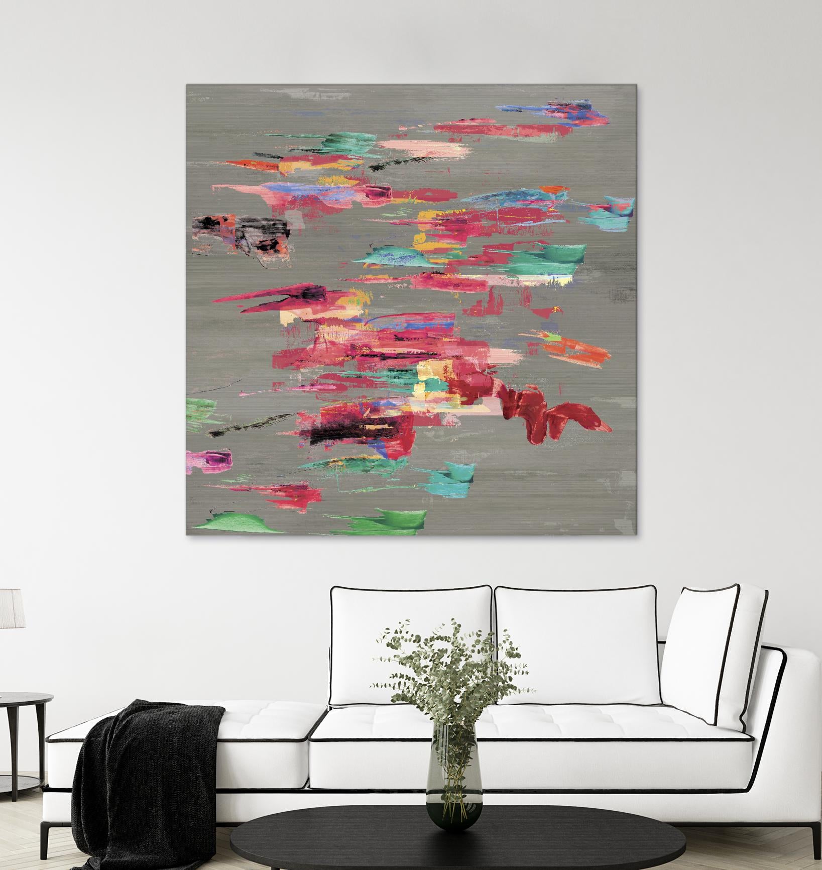 Pink pink by PI Studio on GIANT ART - red abstract