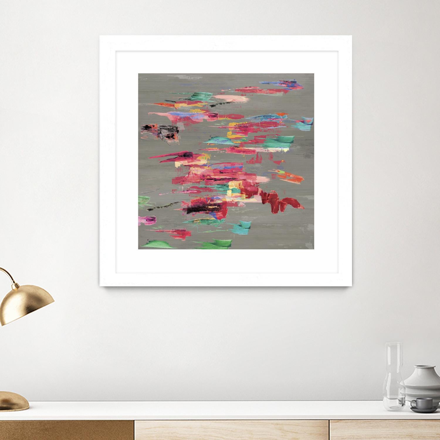 Pink pink by PI Studio on GIANT ART - red abstract