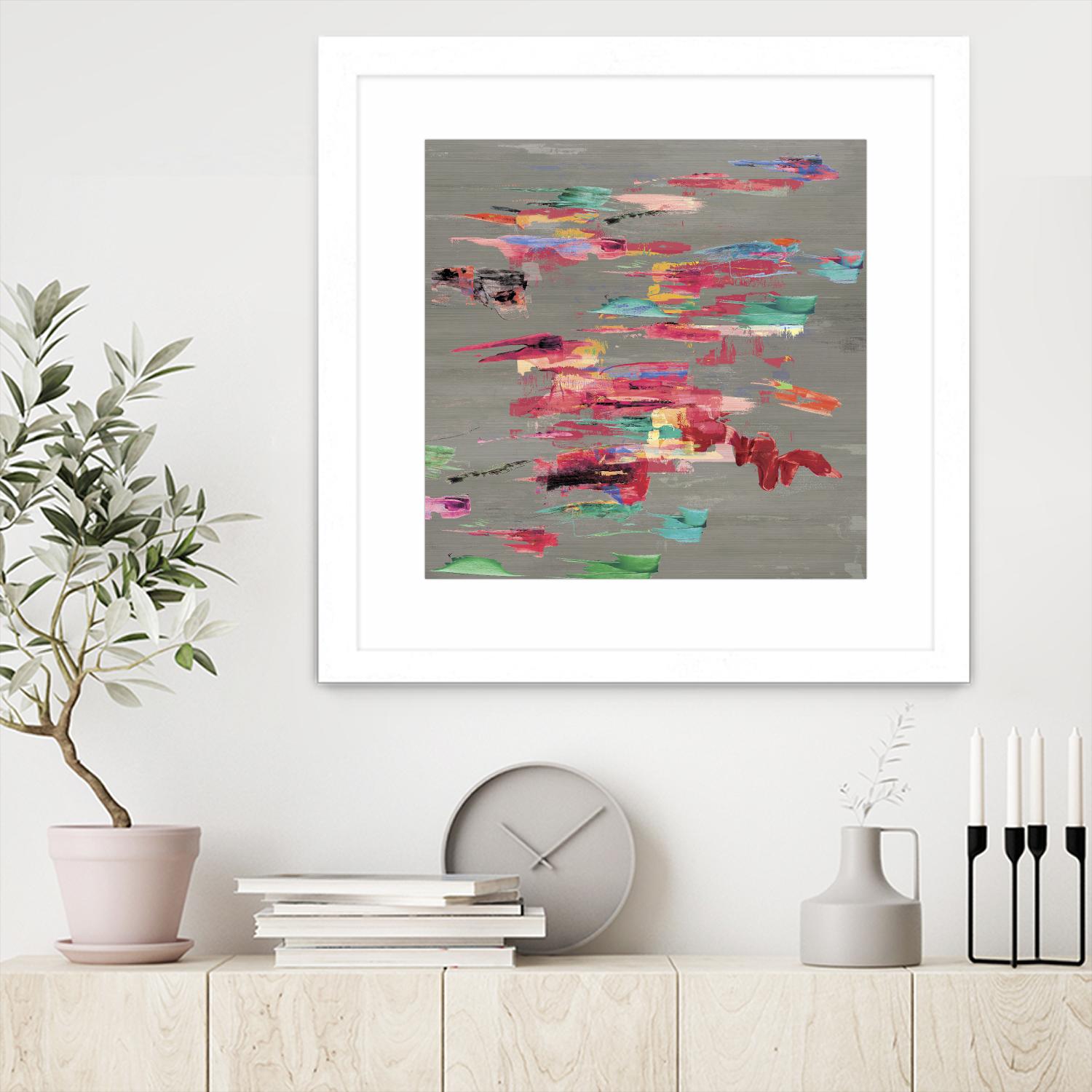 Pink pink by PI Studio on GIANT ART - red abstract