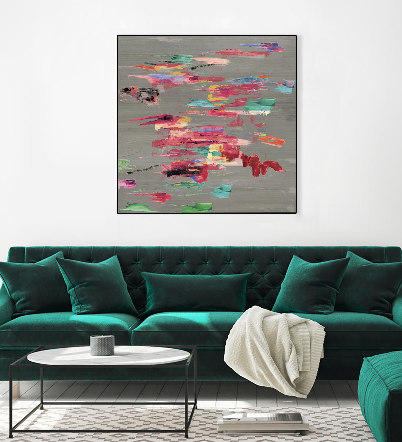 Pink pink by PI Studio on GIANT ART - red abstract