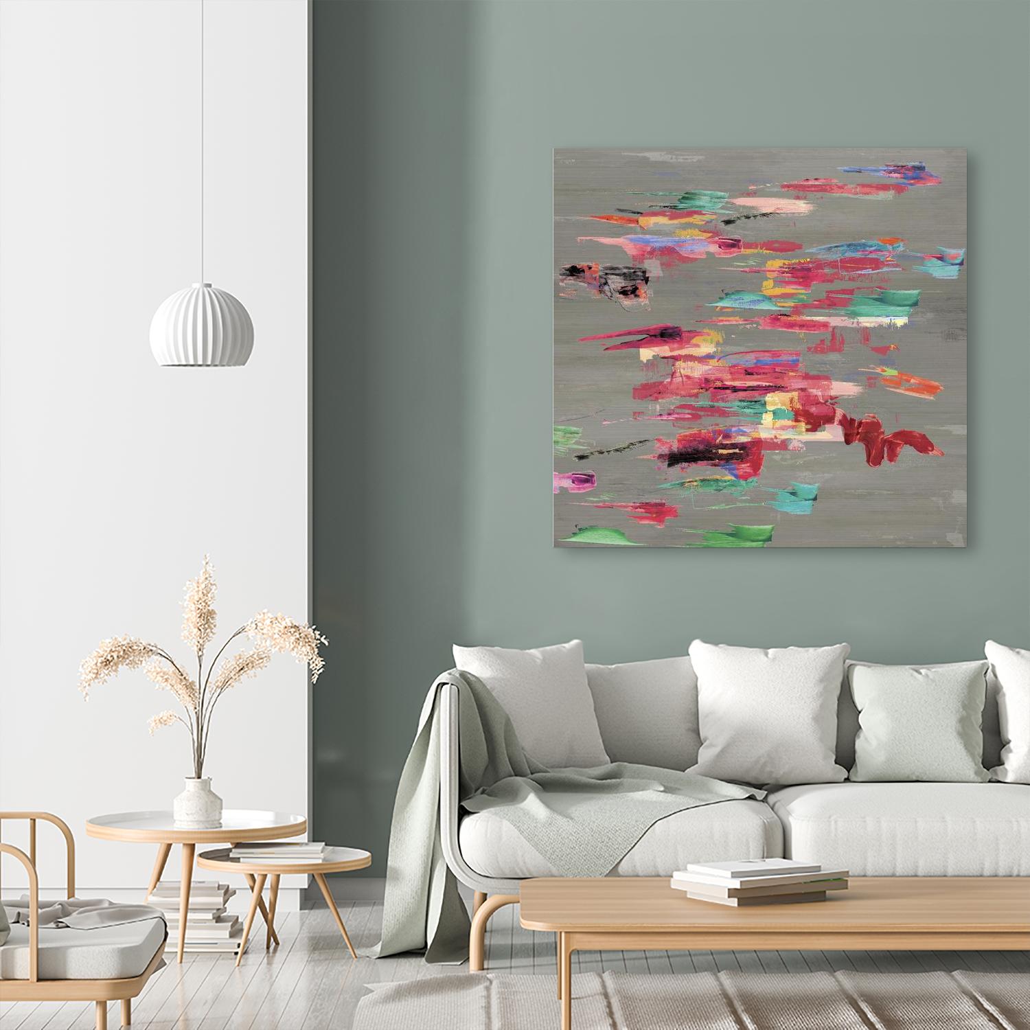 Pink pink by PI Studio on GIANT ART - red abstract