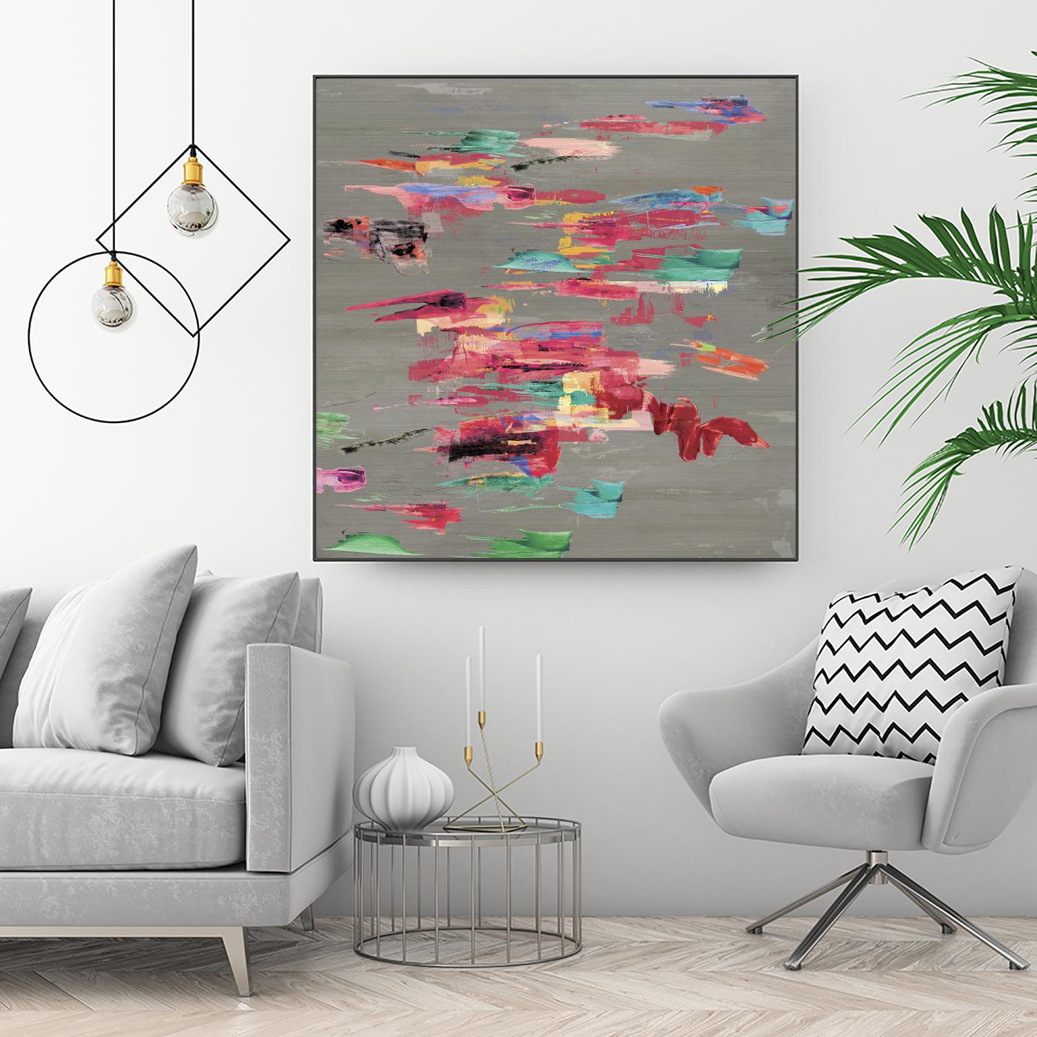 Pink pink by PI Studio on GIANT ART - red abstract