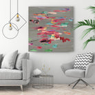 Pink pink by PI Studio on GIANT ART - red abstract