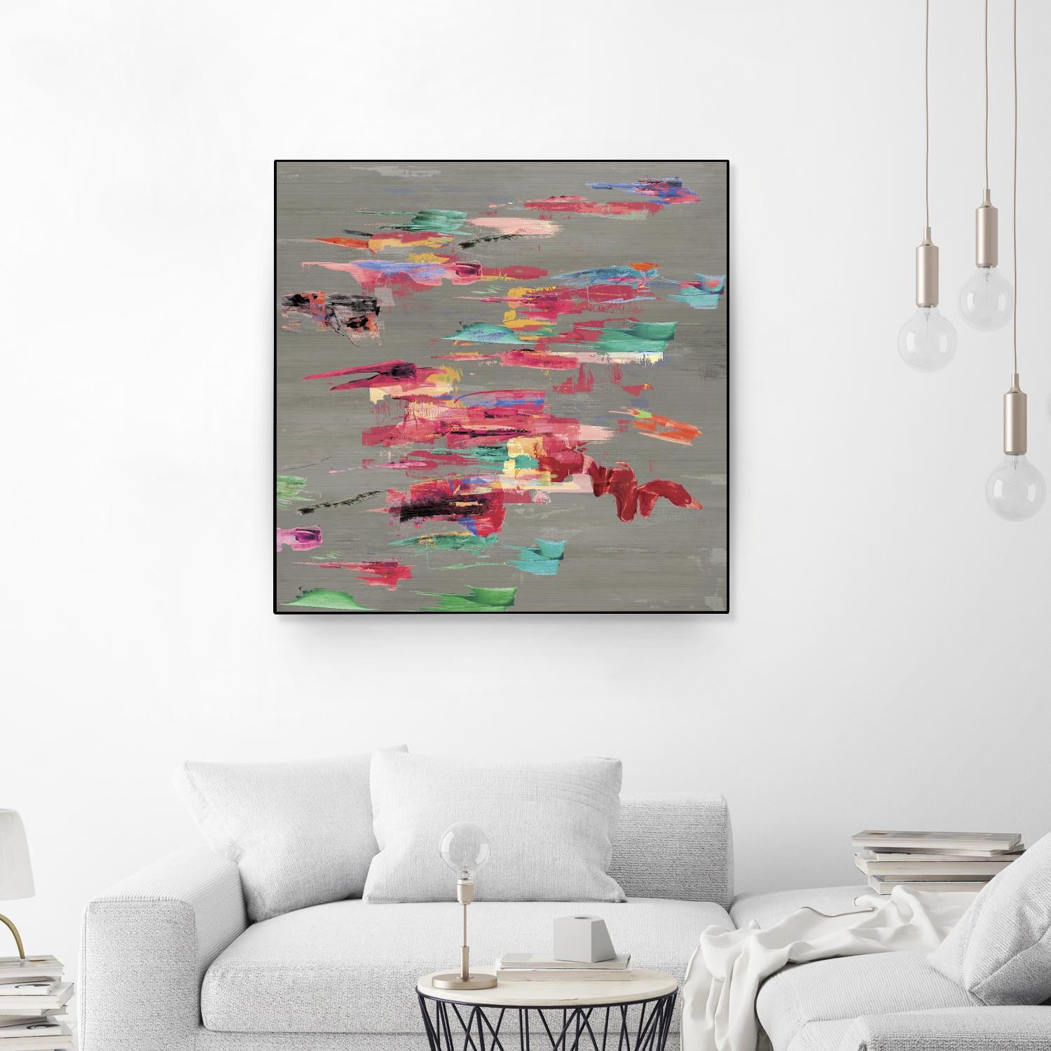 Pink pink by PI Studio on GIANT ART - red abstract