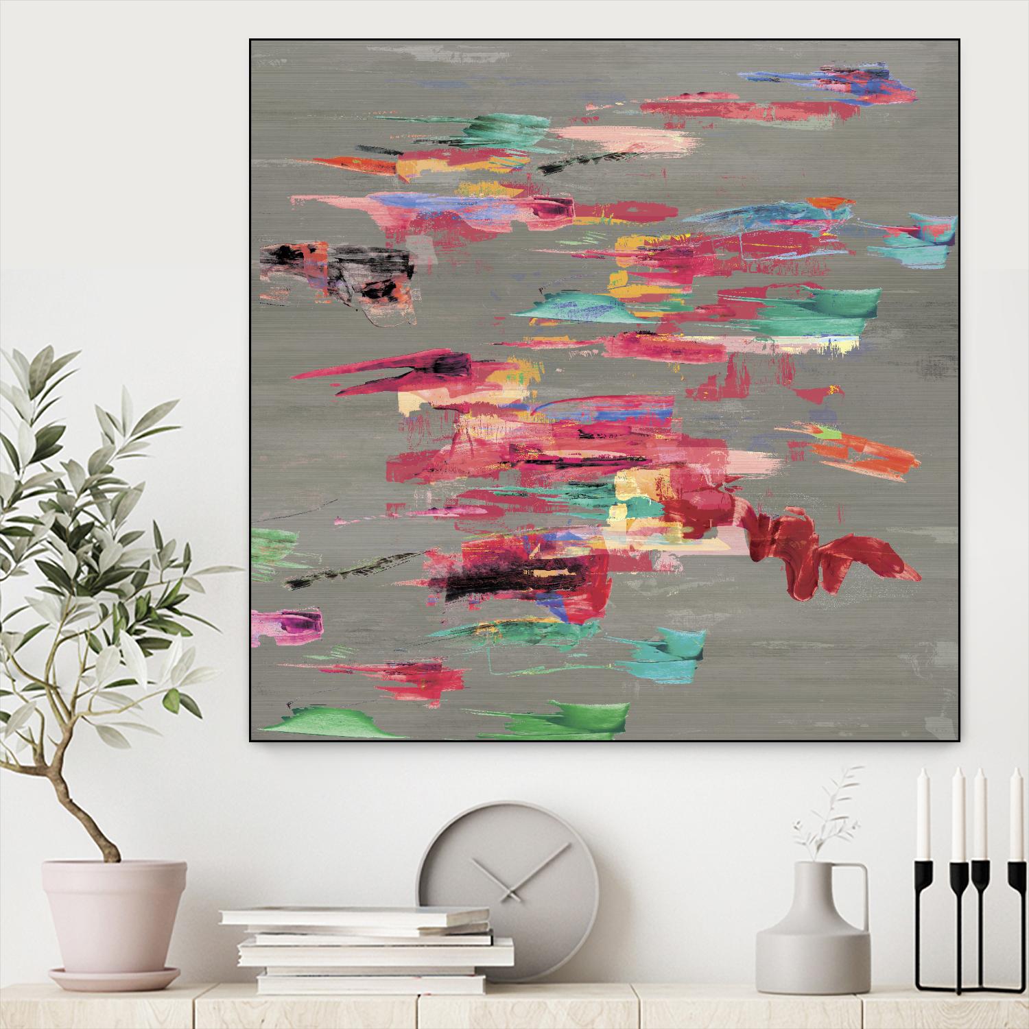 Pink pink by PI Studio on GIANT ART - red abstract
