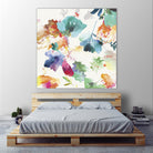 Glitchy Floral I by PI Studio on GIANT ART - blue abstract
