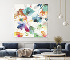 Glitchy Floral I by PI Studio on GIANT ART - blue abstract