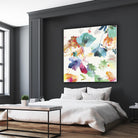 Glitchy Floral I by PI Studio on GIANT ART - blue abstract