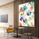 Glitchy Floral I by PI Studio on GIANT ART - blue abstract