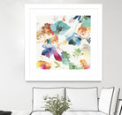 Glitchy Floral I by PI Studio on GIANT ART - blue abstract