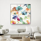 Glitchy Floral I by PI Studio on GIANT ART - blue abstract