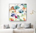 Glitchy Floral I by PI Studio on GIANT ART - blue abstract
