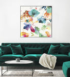Glitchy Floral I by PI Studio on GIANT ART - blue abstract