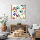 Glitchy Floral I by PI Studio on GIANT ART - blue abstract