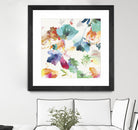 Glitchy Floral I by PI Studio on GIANT ART - blue abstract