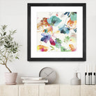 Glitchy Floral I by PI Studio on GIANT ART - blue abstract