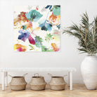 Glitchy Floral I by PI Studio on GIANT ART - blue abstract