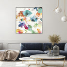 Glitchy Floral I by PI Studio on GIANT ART - blue abstract