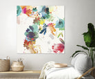 Glitchy Floral II by PI Studio on GIANT ART - blue abstract