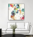 Glitchy Floral II by PI Studio on GIANT ART - blue abstract