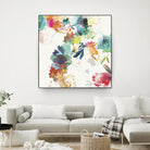 Glitchy Floral II by PI Studio on GIANT ART - blue abstract