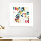 Glitchy Floral II by PI Studio on GIANT ART - blue abstract