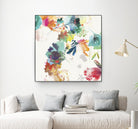 Glitchy Floral II by PI Studio on GIANT ART - blue abstract