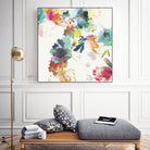 Glitchy Floral II by PI Studio on GIANT ART - blue abstract