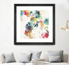 Glitchy Floral II by PI Studio on GIANT ART - blue abstract