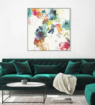Glitchy Floral II by PI Studio on GIANT ART - blue abstract