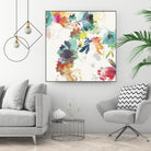 Glitchy Floral II by PI Studio on GIANT ART - blue abstract
