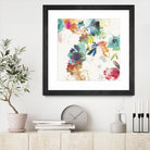Glitchy Floral II by PI Studio on GIANT ART - blue abstract