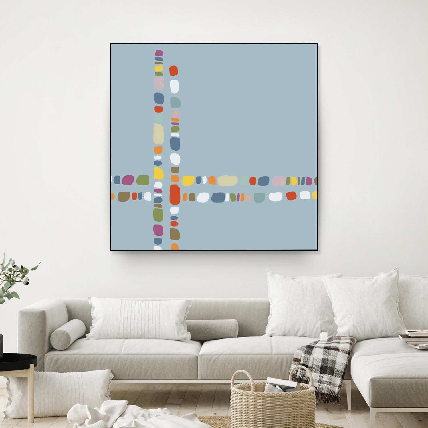 Pebble II by PI Studio on GIANT ART - white abstract