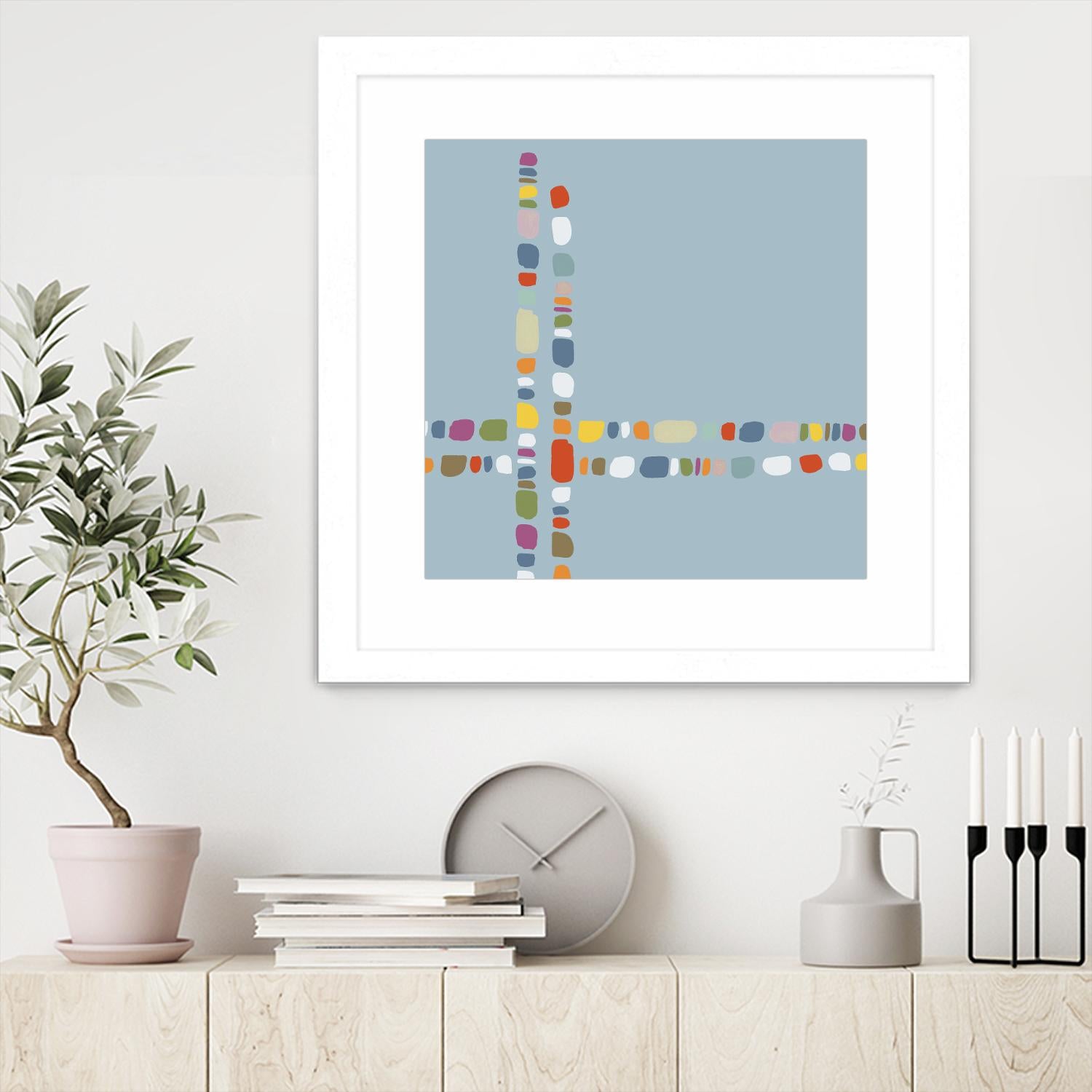 Pebble II by PI Studio on GIANT ART - white abstract