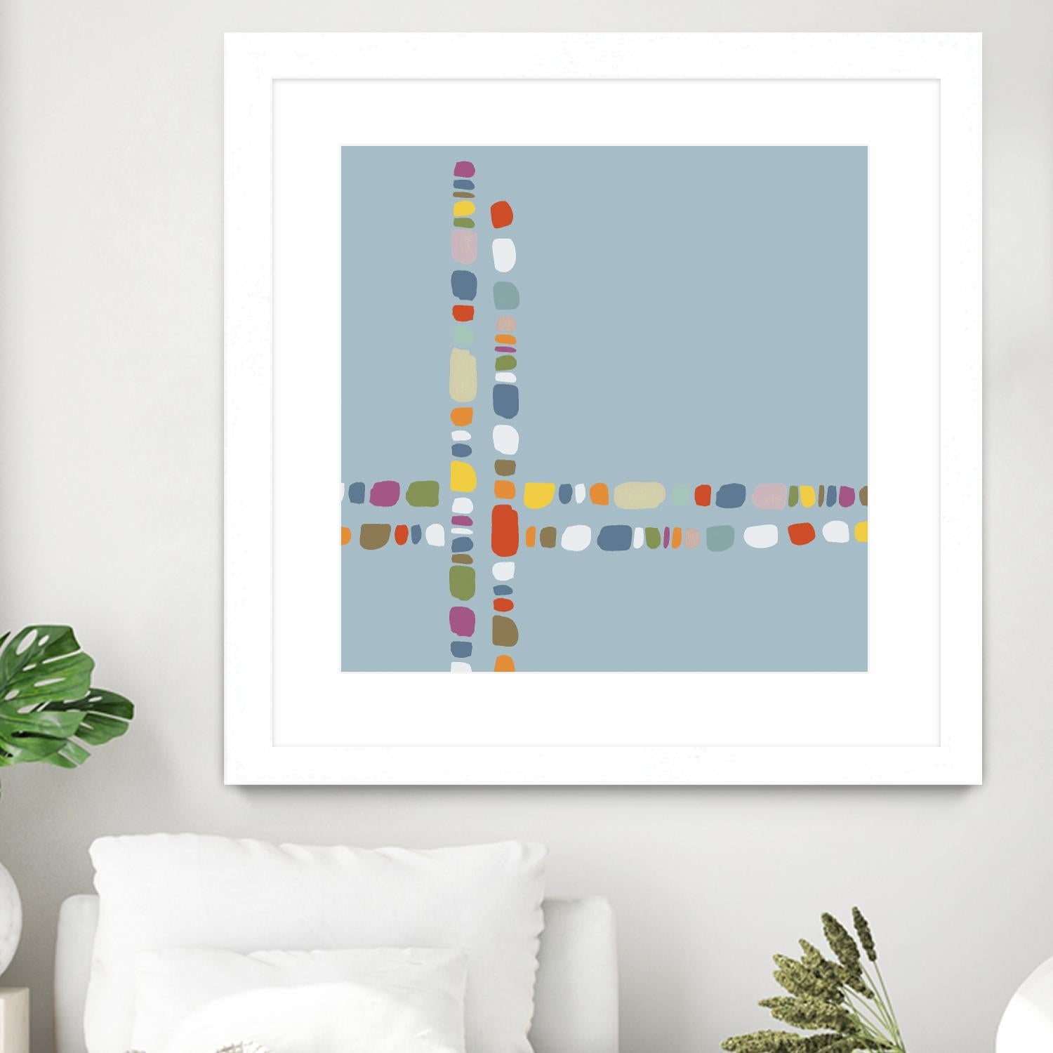 Pebble II by PI Studio on GIANT ART - white abstract