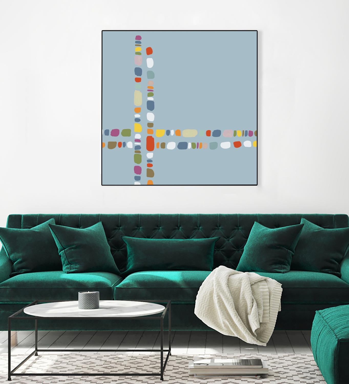 Pebble II by PI Studio on GIANT ART - white abstract