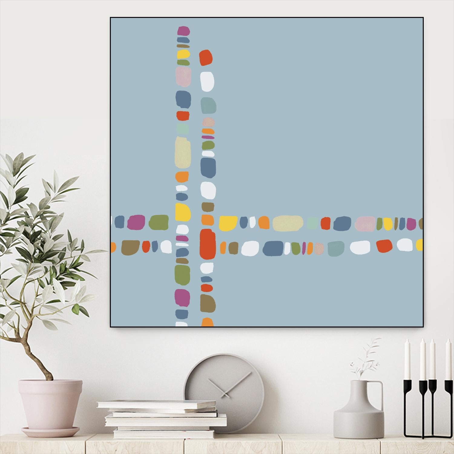 Pebble II by PI Studio on GIANT ART - white abstract