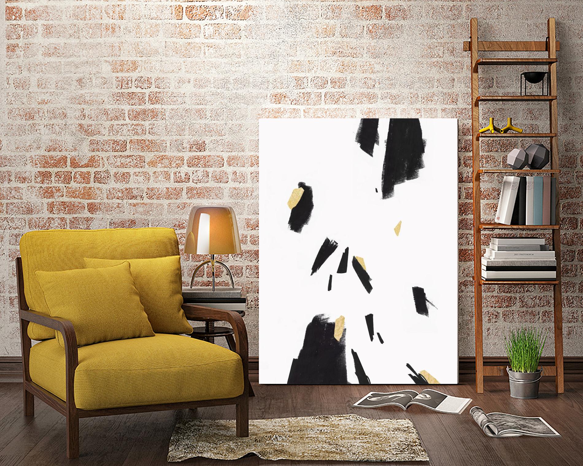 Falling II by PI Studio on GIANT ART - black abstract