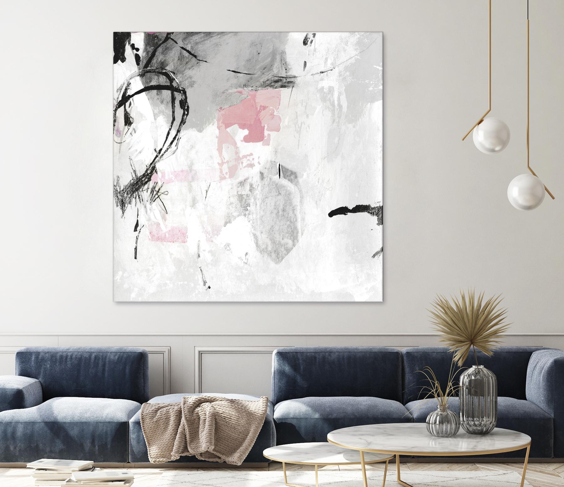 Gray Pink I by PI Studio on GIANT ART - white abstract