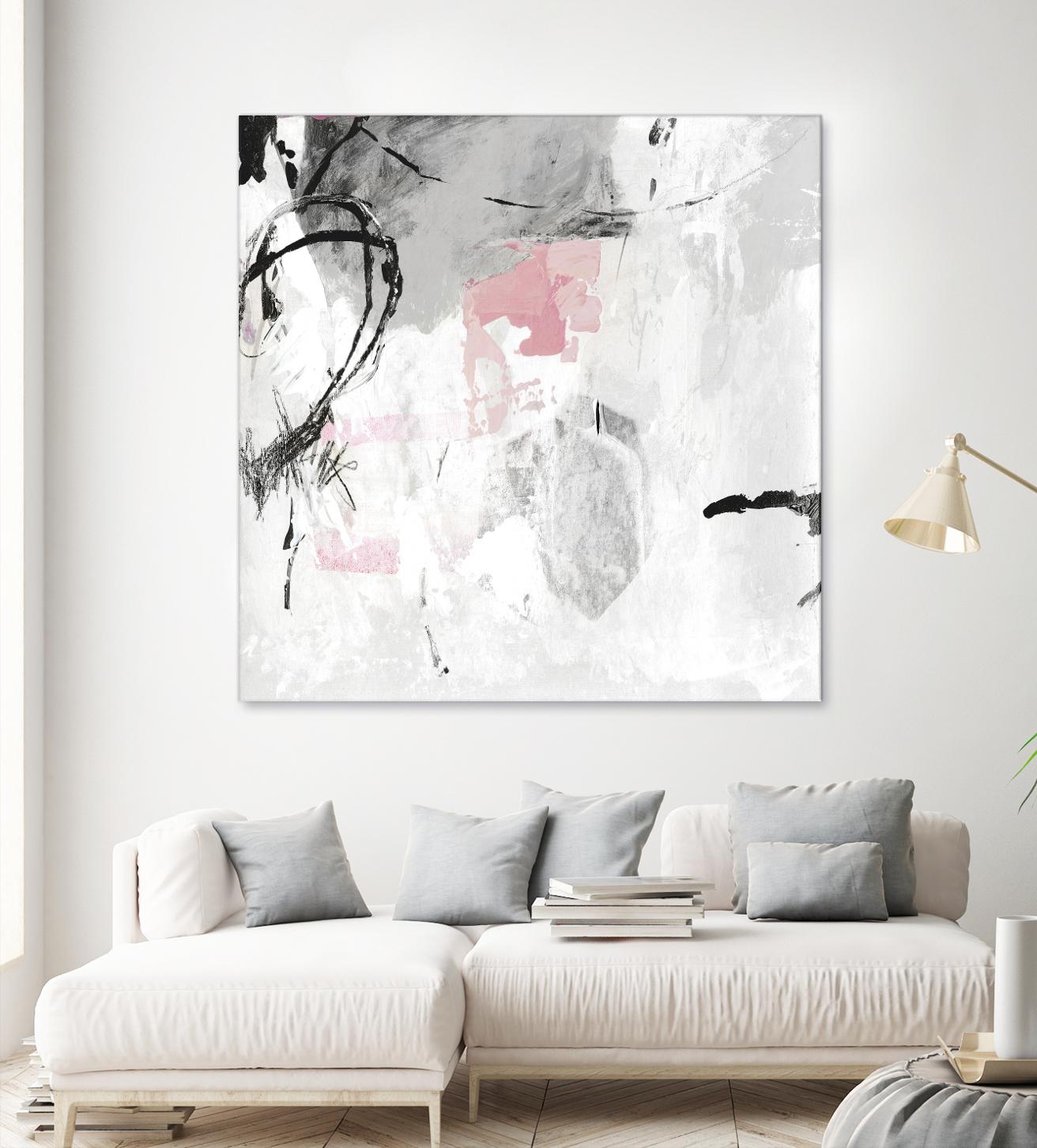 Gray Pink I by PI Studio on GIANT ART - white abstract