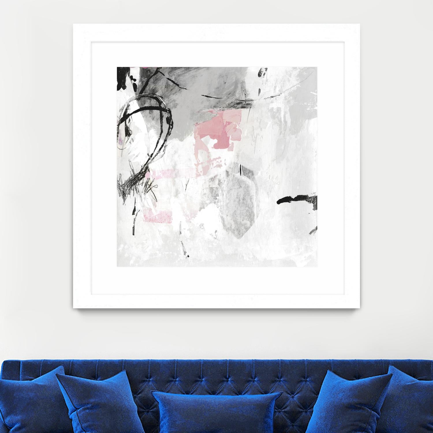 Gray Pink I by PI Studio on GIANT ART - white abstract