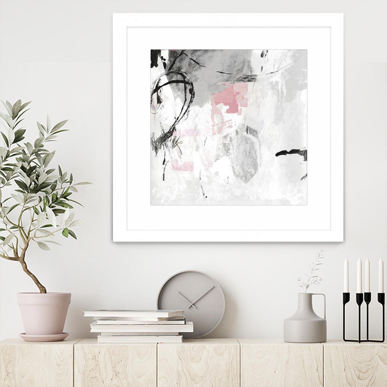 Gray Pink I by PI Studio on GIANT ART - white abstract