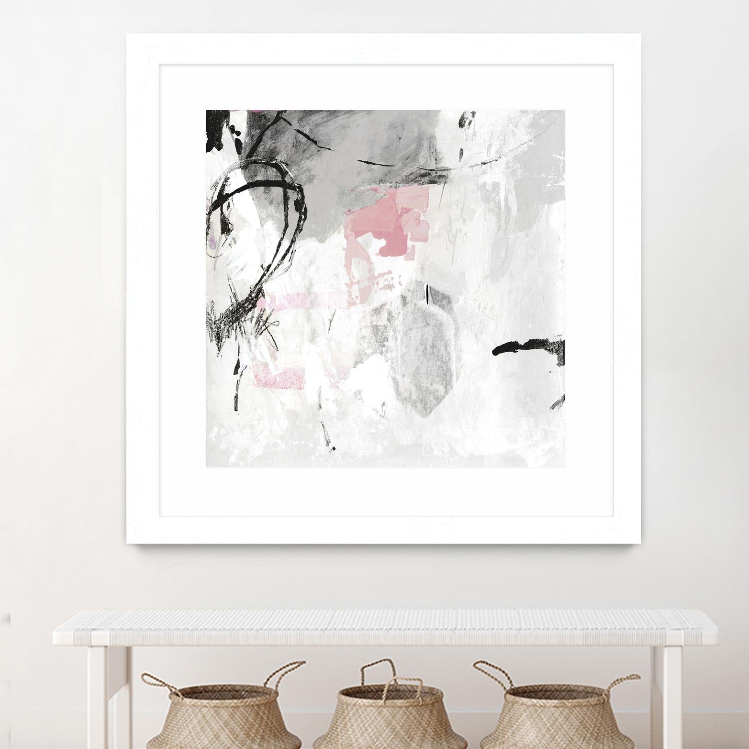 Gray Pink I by PI Studio on GIANT ART - white abstract