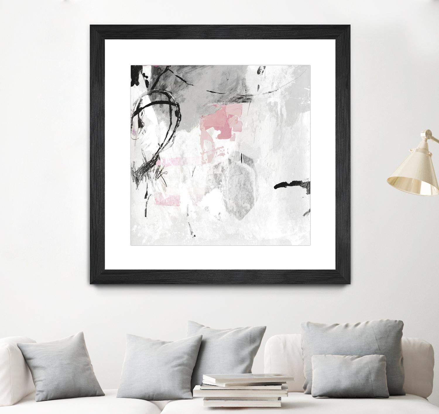 Gray Pink I by PI Studio on GIANT ART - white abstract