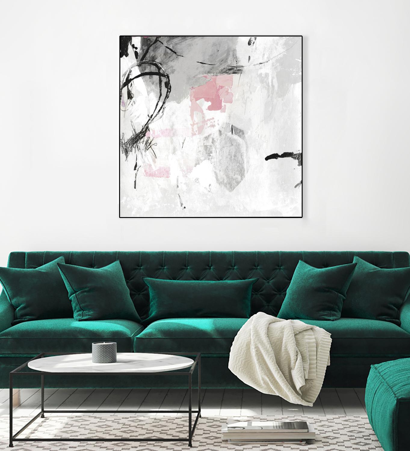 Gray Pink I by PI Studio on GIANT ART - white abstract
