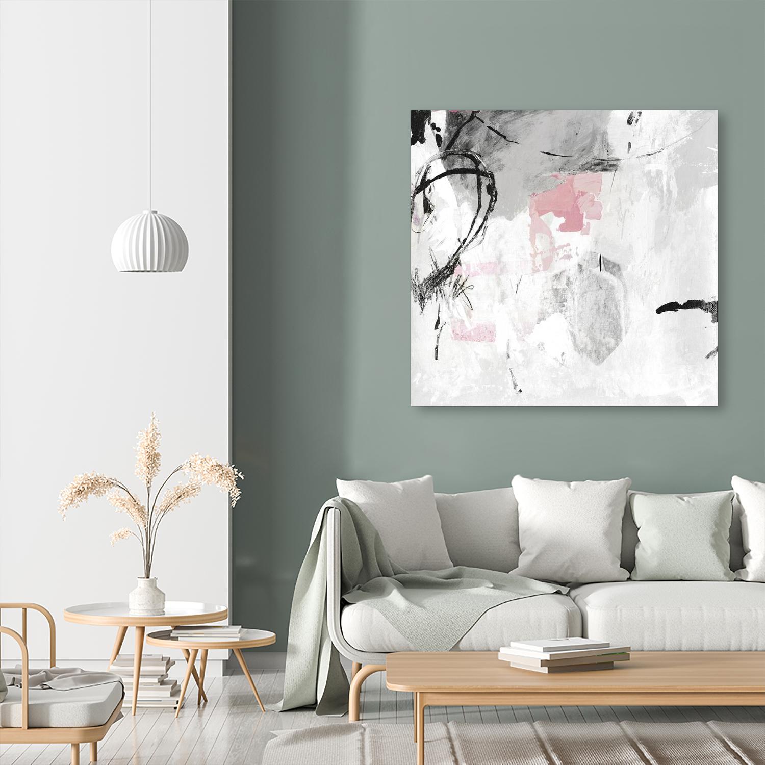 Gray Pink I by PI Studio on GIANT ART - white abstract