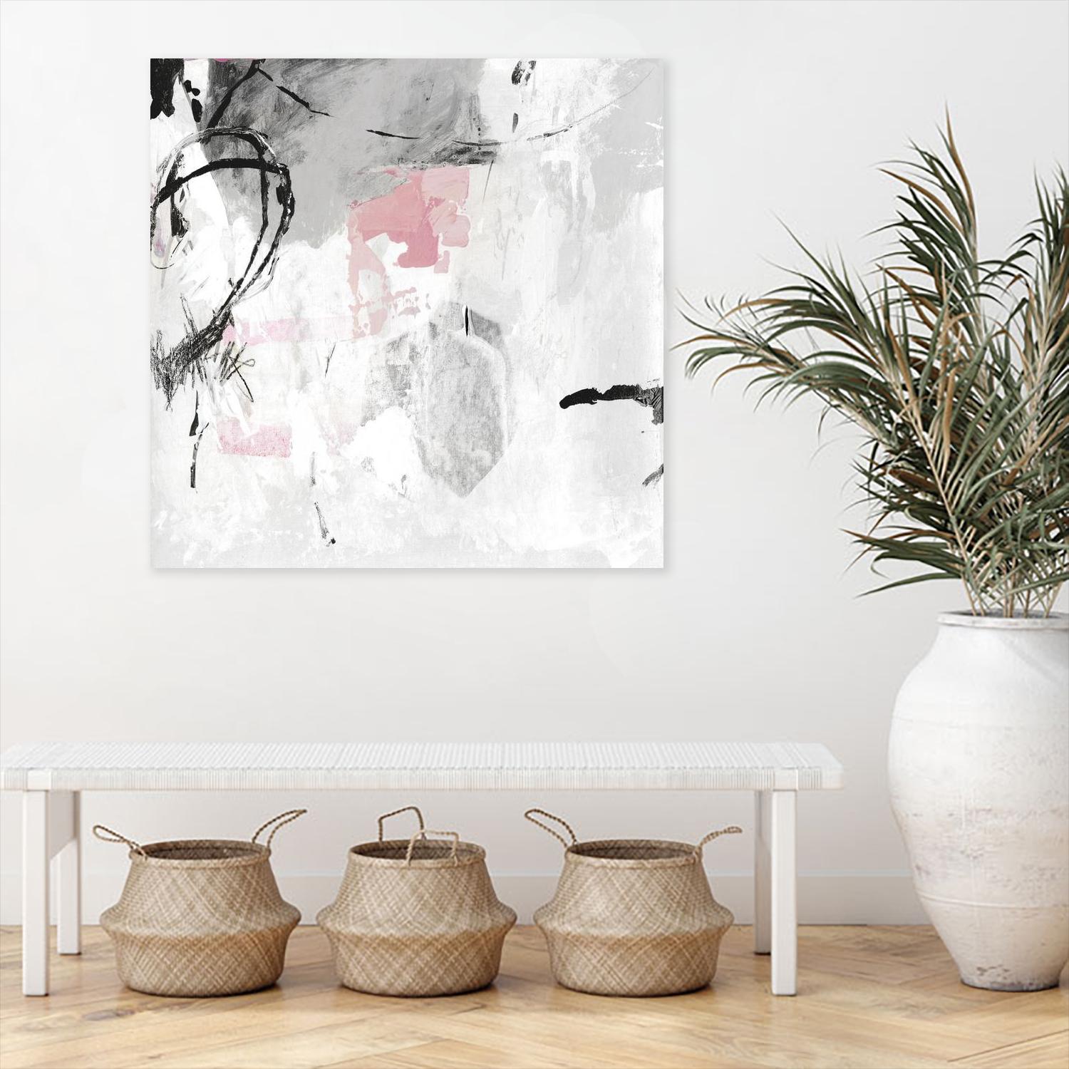 Gray Pink I by PI Studio on GIANT ART - white abstract
