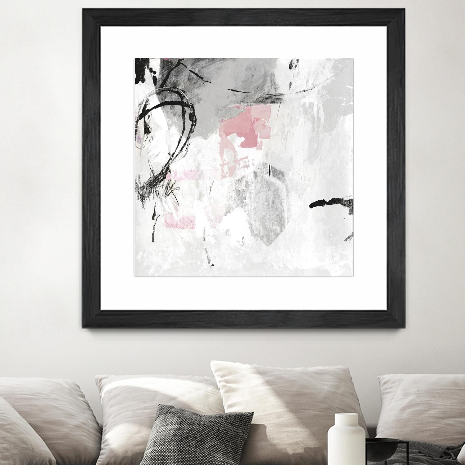 Gray Pink I by PI Studio on GIANT ART - white abstract