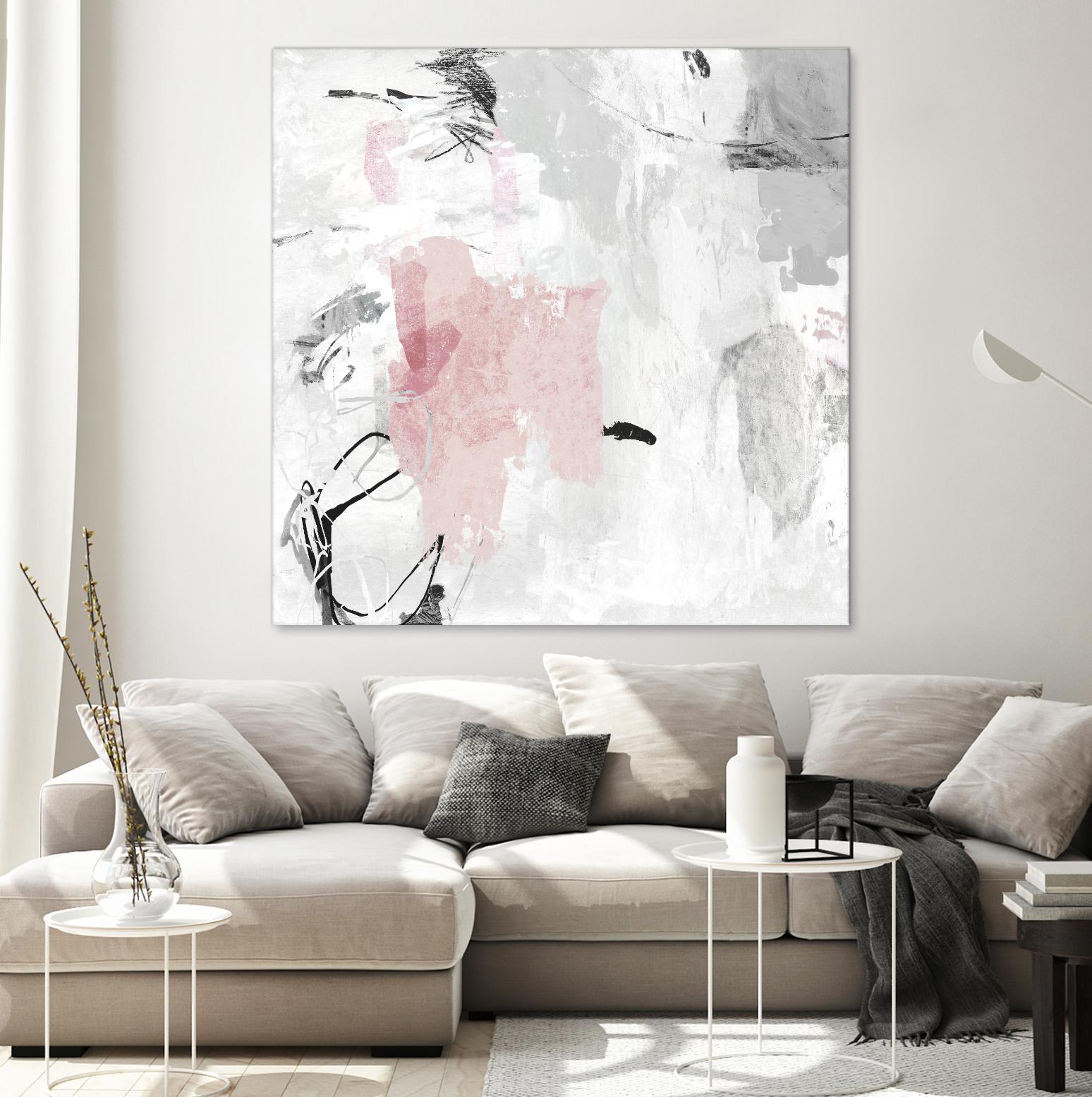 Gray Pink II by PI Studio on GIANT ART - pink abstract